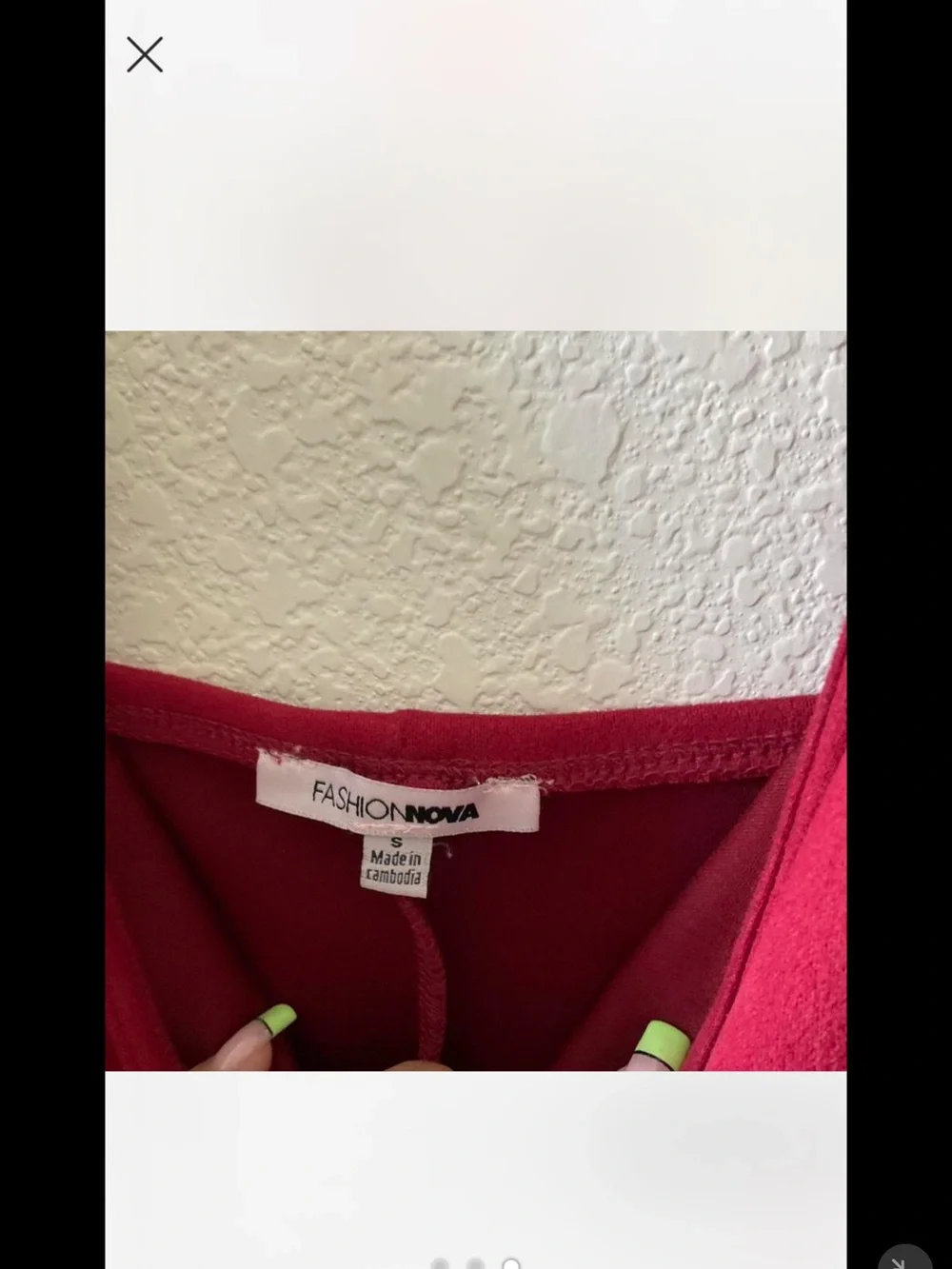 Fashion Nova Burgundy Draped Mini Slip Dress
